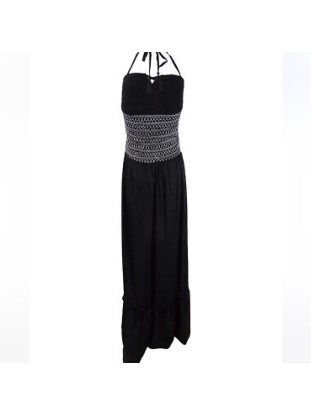 NWT Raviya Women's Plus Size Stitch Detail Maxi Dress Swim Cover-Up